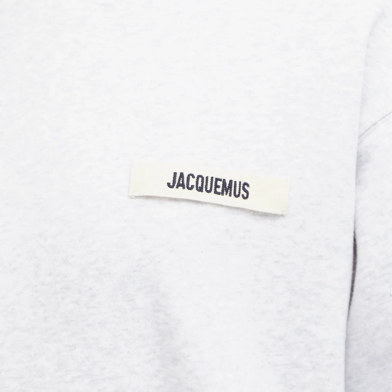 Jacquemus Gros Grain Logo Hoodie, gray