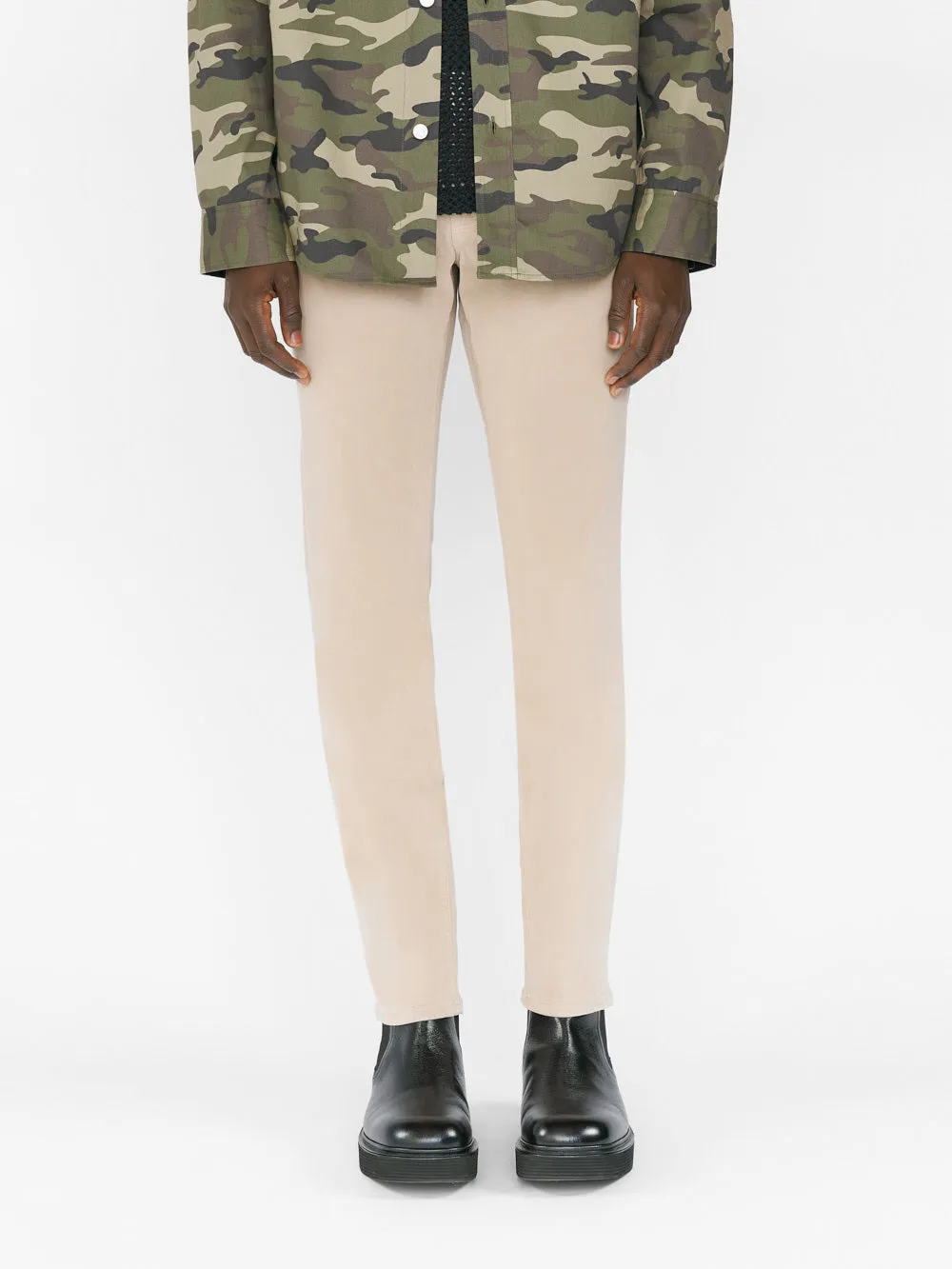 L'Homme Slim Brushed Twill -- Khaki