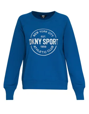 Logo Fleece Lurex Athletic Sweatshirt