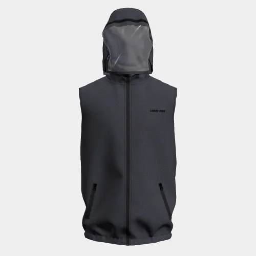 <b>PRE ORDER</b> | Unisex Hooded Vest with Mask - Navy