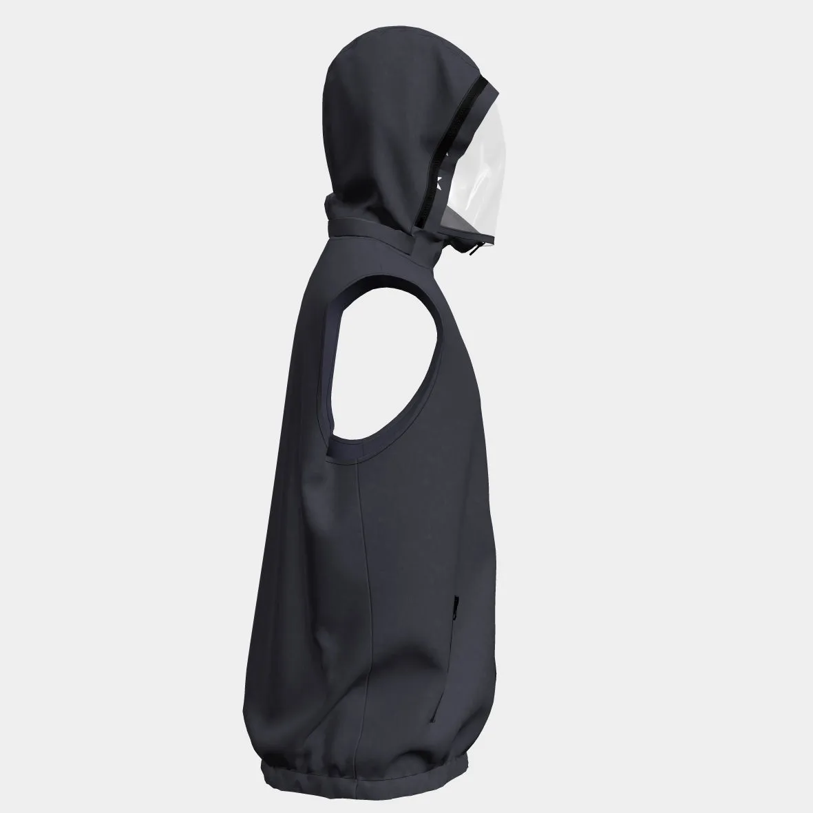 <b>PRE ORDER</b> | Unisex Hooded Vest with Mask - Navy