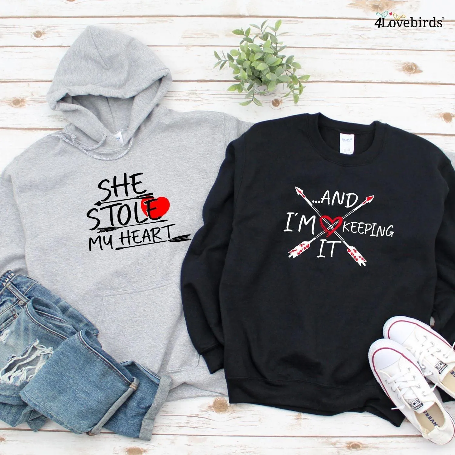 Matching Couple Valentine's Day Gifts: Funny Outfits for Boyfriend and Girlfriend