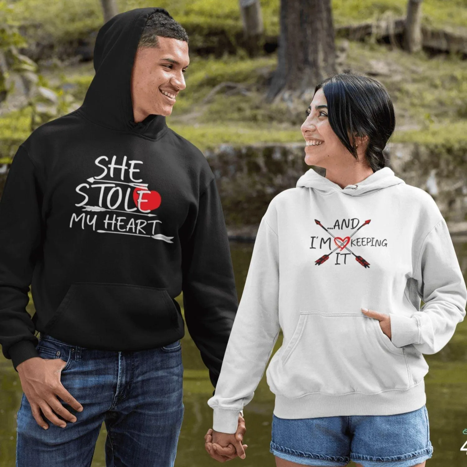 Matching Couple Valentine's Day Gifts: Funny Outfits for Boyfriend and Girlfriend