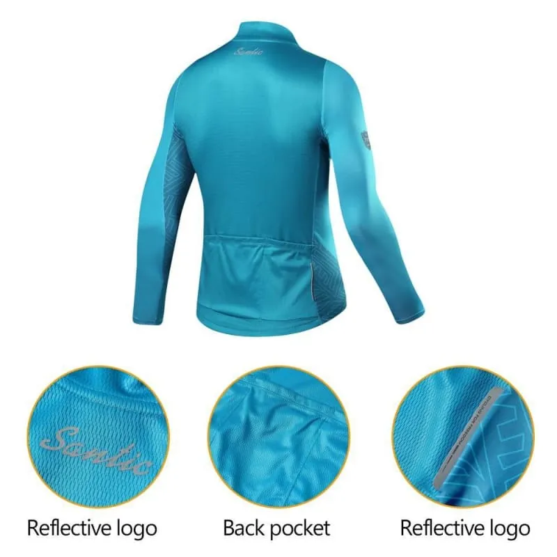 Men's Solid Color Long Sleeve Cycling Jersey