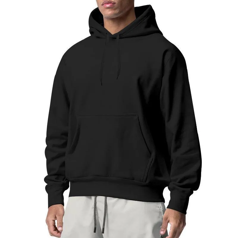 Men's Sports Solid Color Fleece Casual Sweater Hoodies