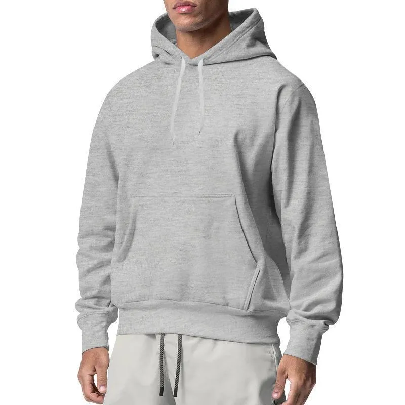 Men's Sports Solid Color Fleece Casual Sweater Hoodies