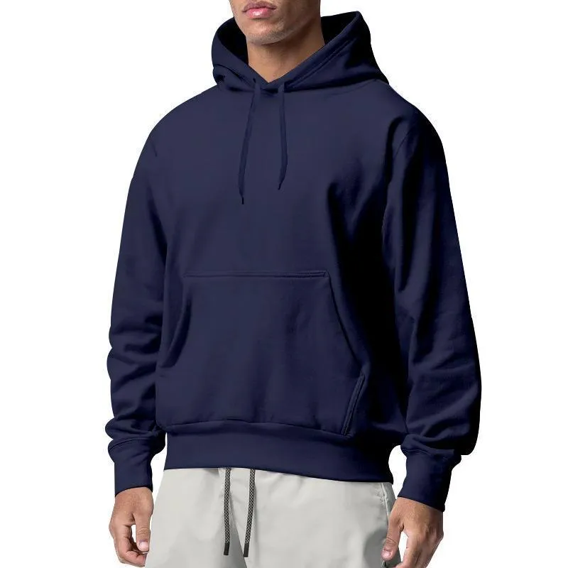 Men's Sports Solid Color Fleece Casual Sweater Hoodies