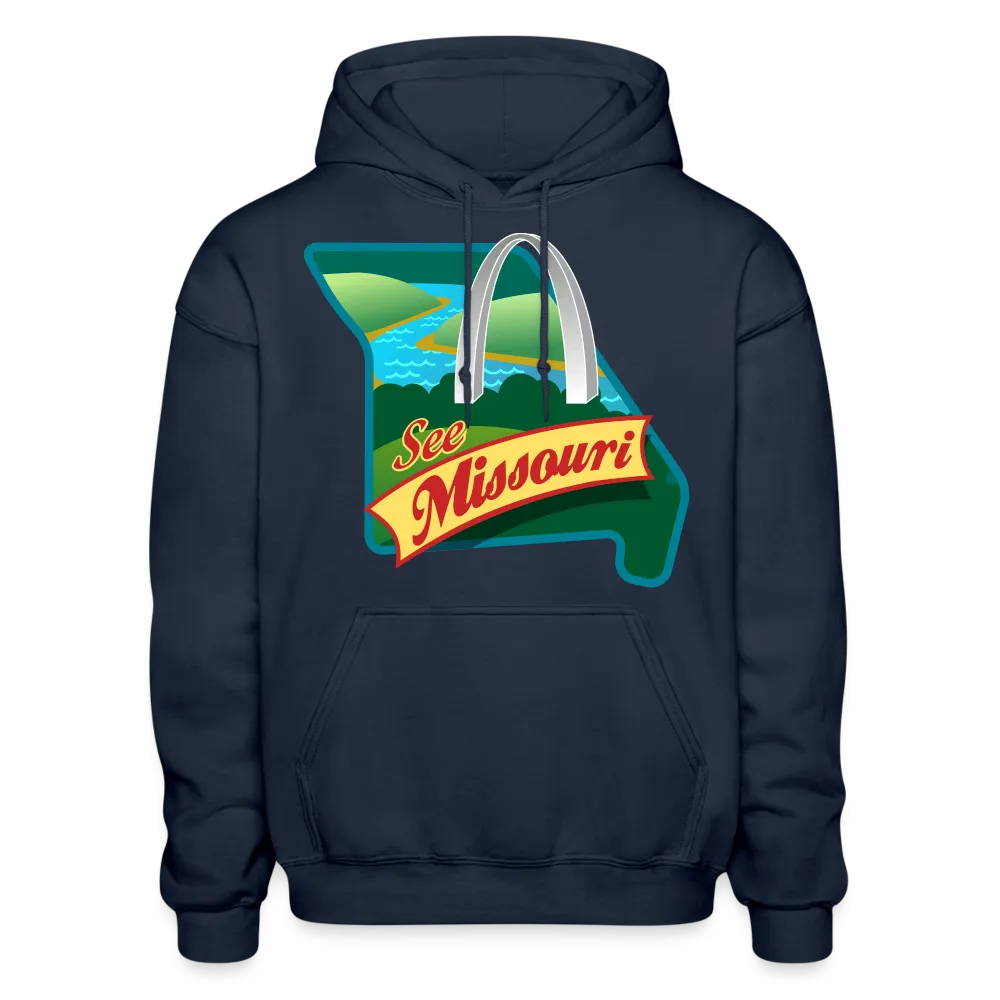 Missouri Whimsical State Logo Heavy Blend Adult Hoodie