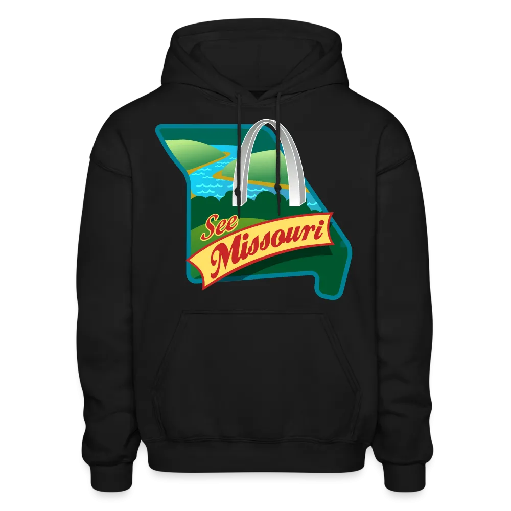 Missouri Whimsical State Logo Heavy Blend Adult Hoodie