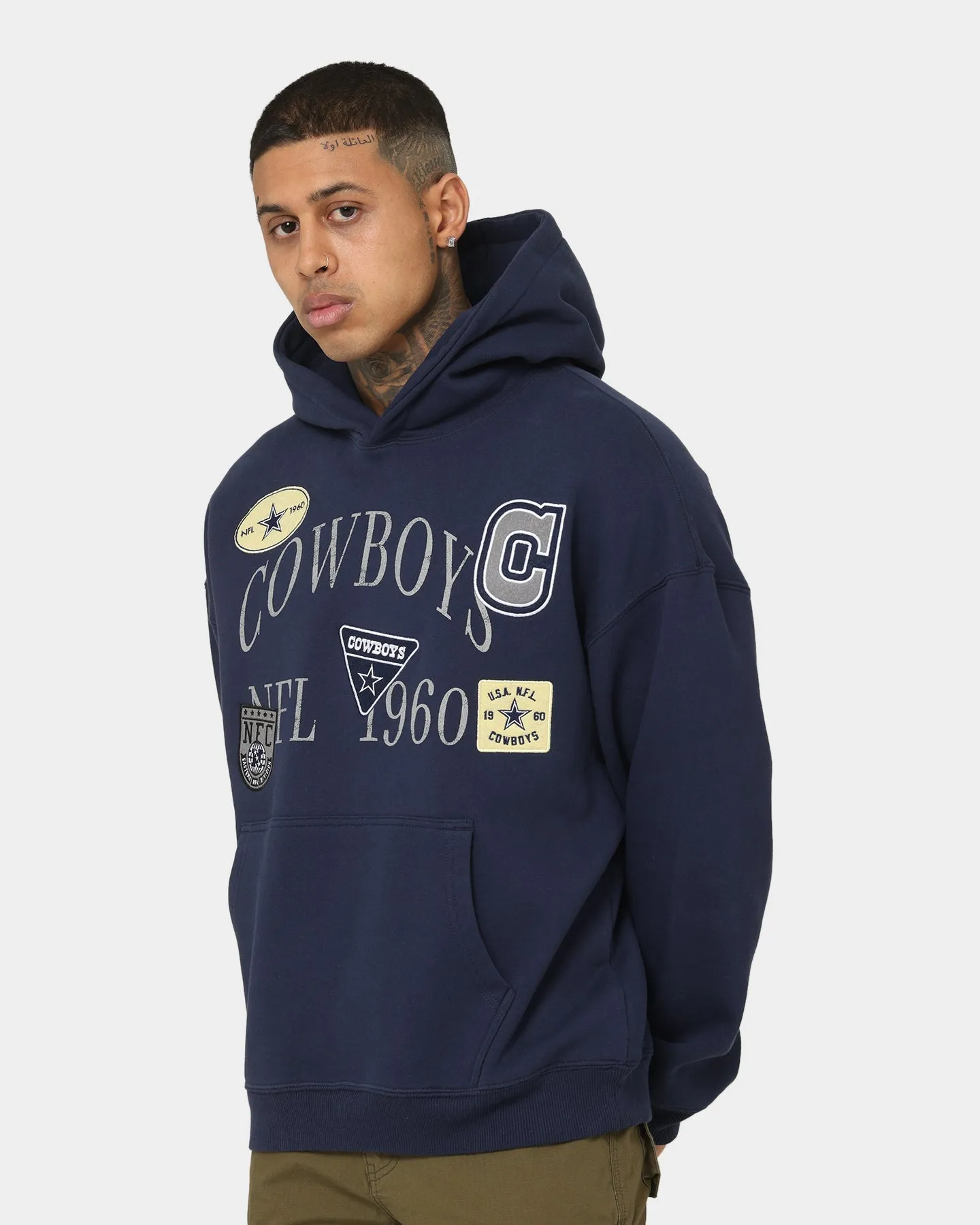 Mitchell & Ness Dallas Cowboys Touchline Hoodie Navy