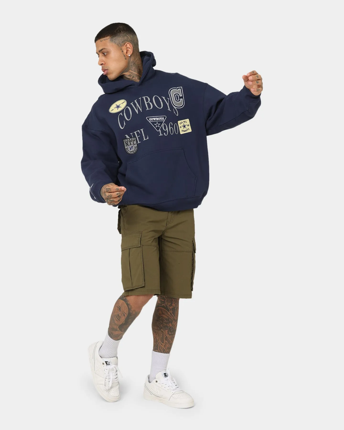 Mitchell & Ness Dallas Cowboys Touchline Hoodie Navy