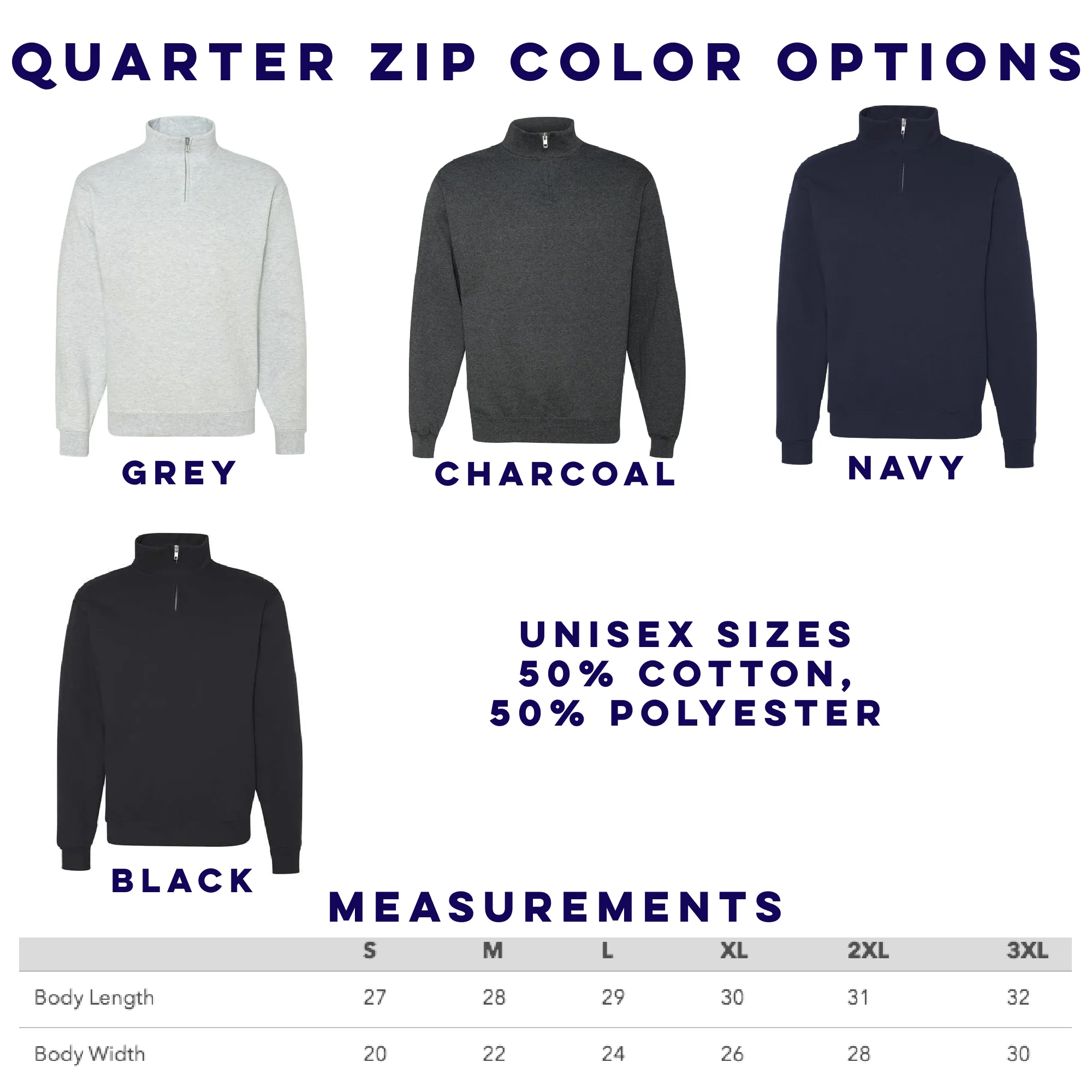 Mortar & Pestle Quarter Zip Sweatshirts