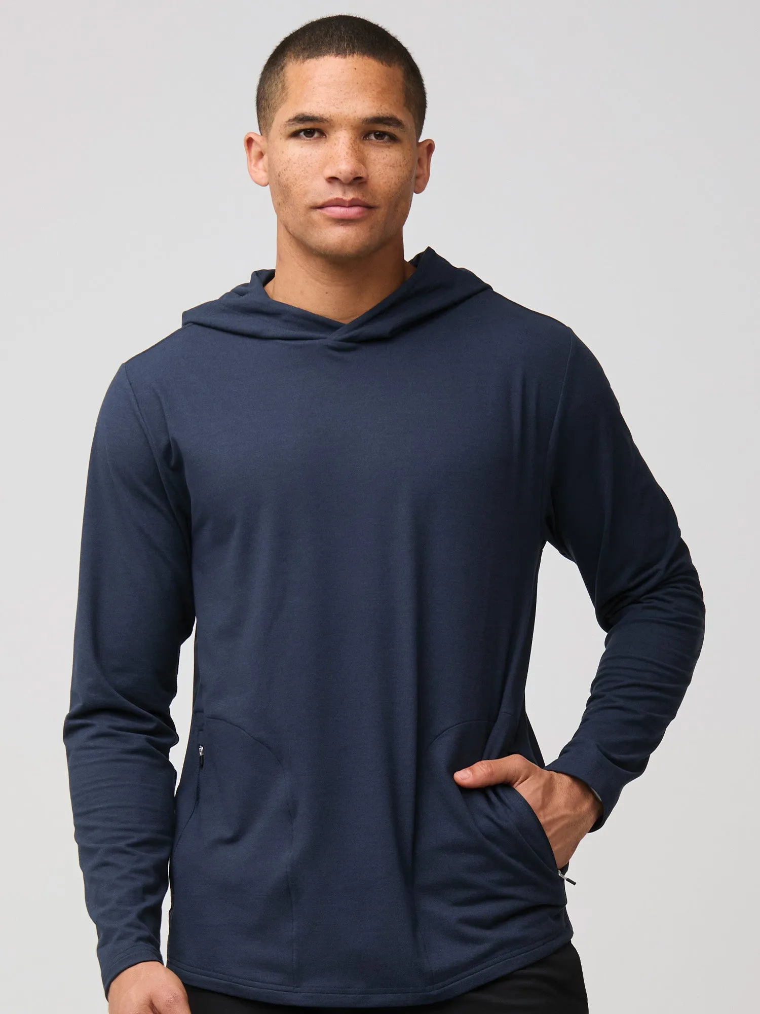 Navy Tech Pullover Hoodie