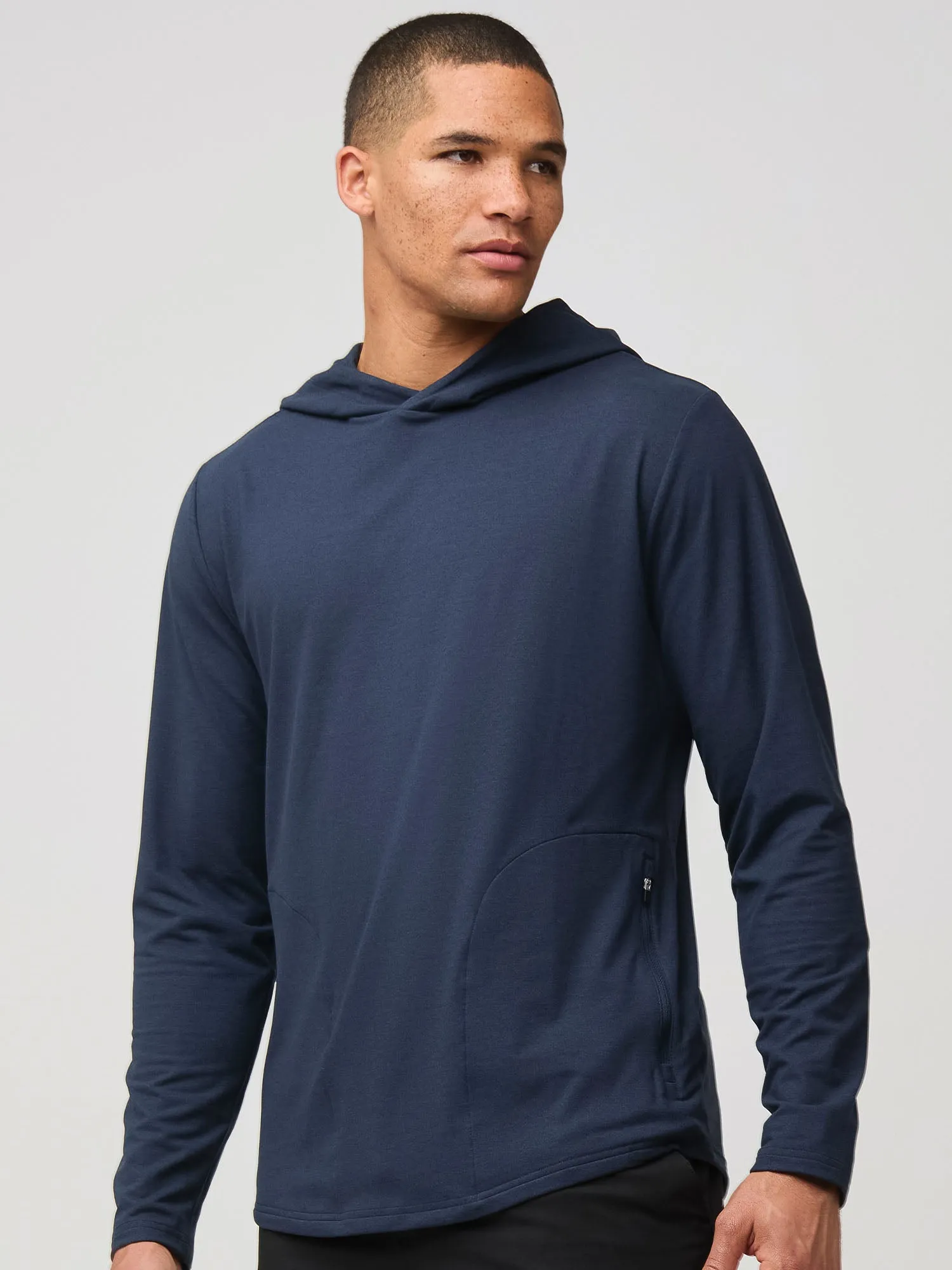 Navy Tech Pullover Hoodie