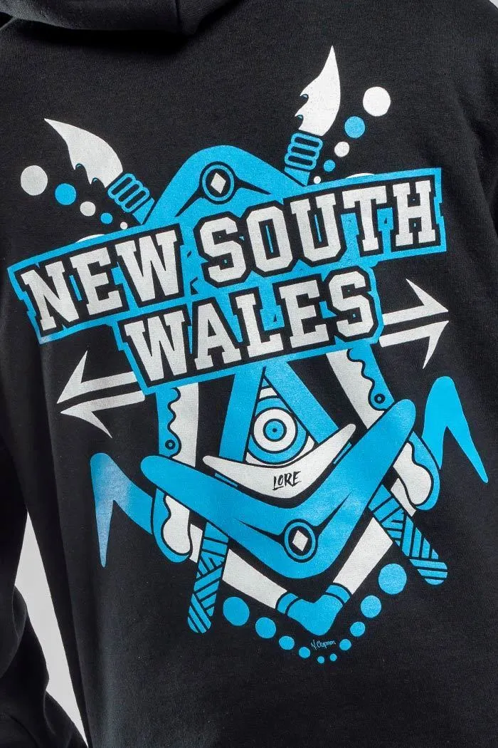 NSW Tribute Black Premium Cotton Blend Unisex Hoodie