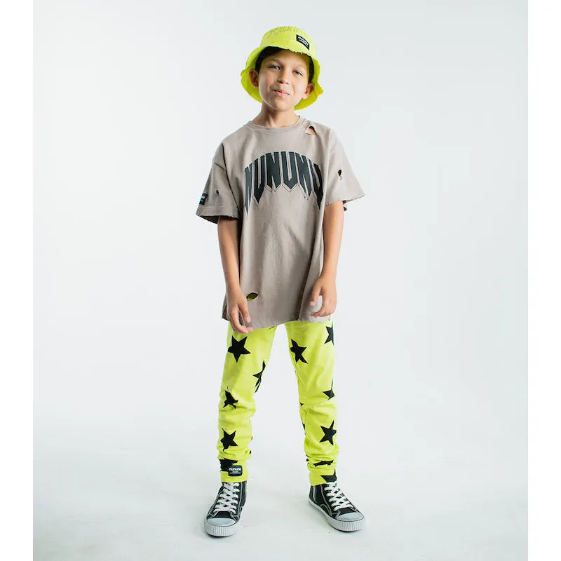 NUNUNU Star Legging Hot Lime