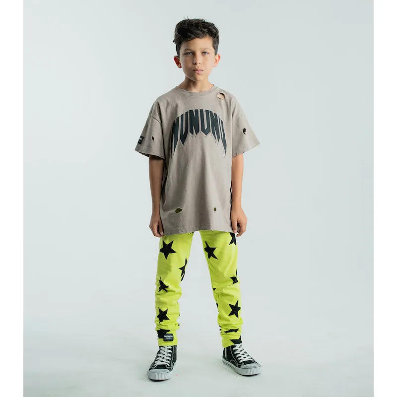 NUNUNU Star Legging Hot Lime