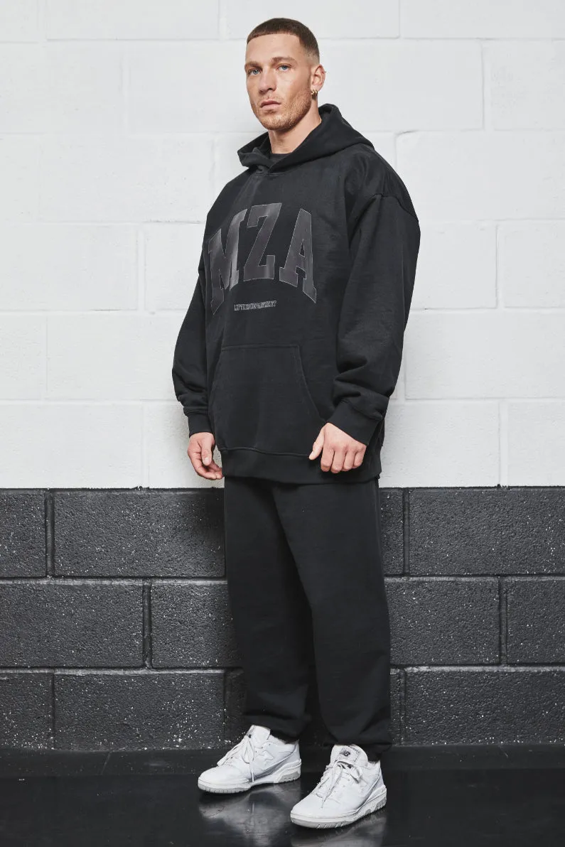 OVERSIZED FIT HOODIE - BLACK ON BLACK