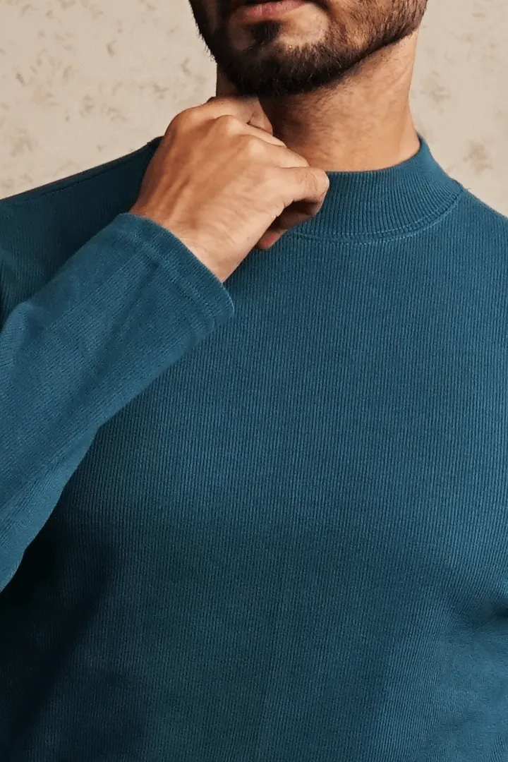 Peacock Mockneck Sweatshirt