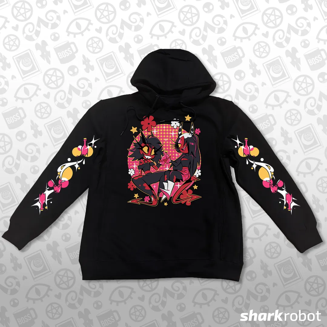 Pullover Hoodie - Hells Belles w/Printed Sleeves *LIMITED RUN*