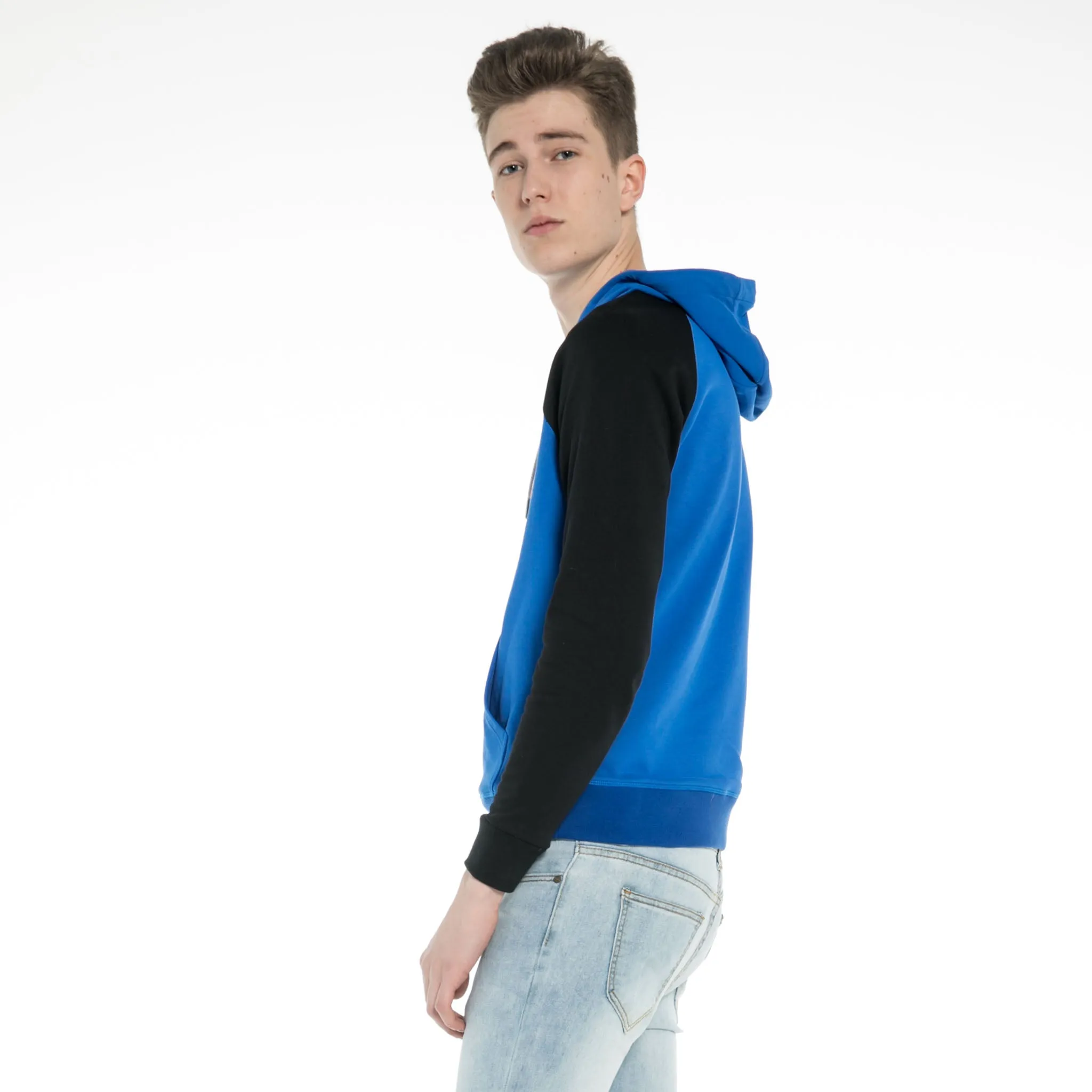 Raglan-Sleeve  Hoodie  Sweatshirt