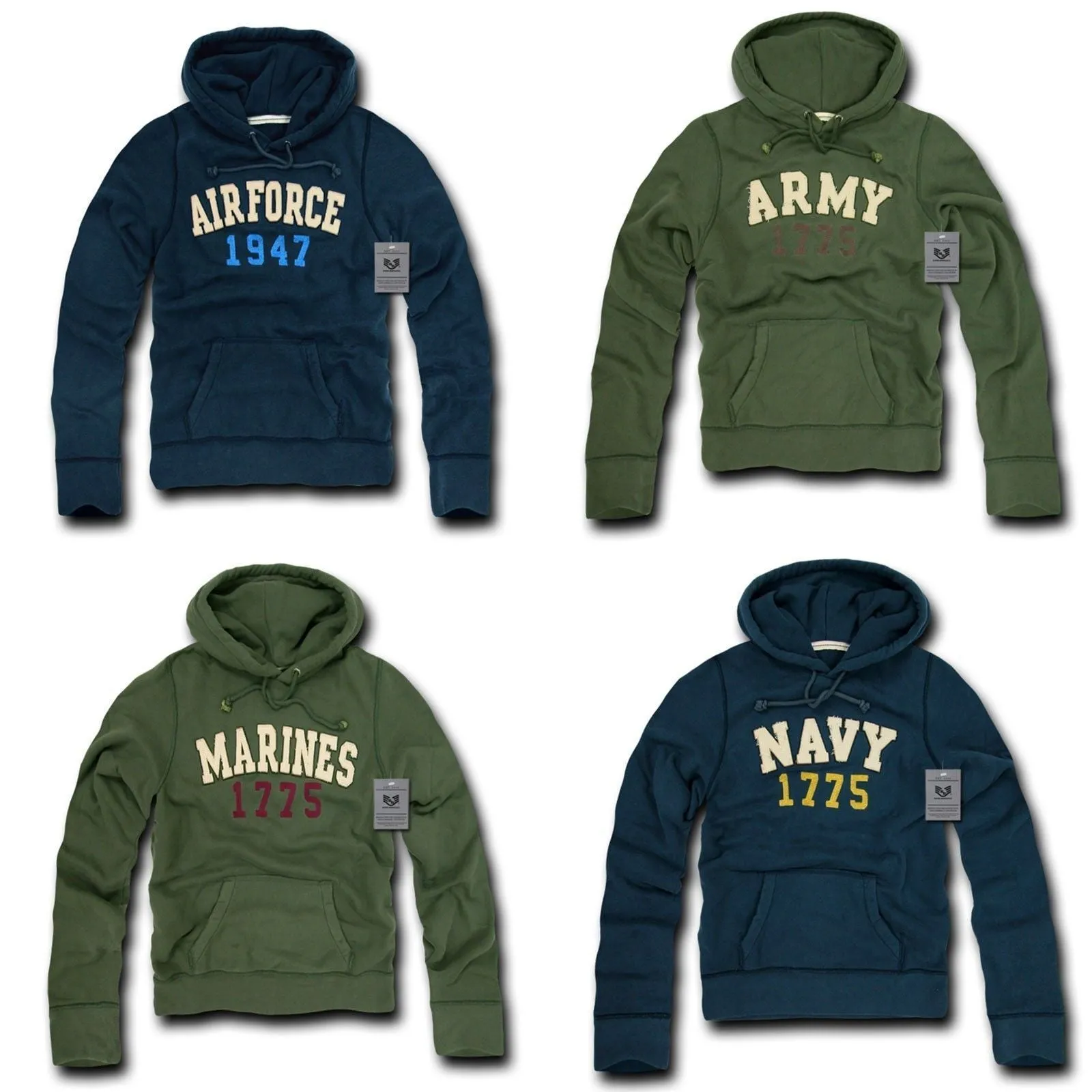 Rapid Dominance Military Navy Air Force Army Marines Fleece Pullover Hoodie Sweat Shirt