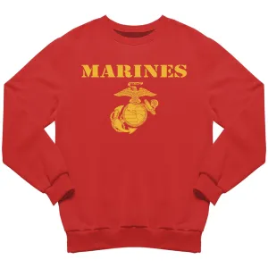 Red & Gold Vintage Marines Sweatshirt