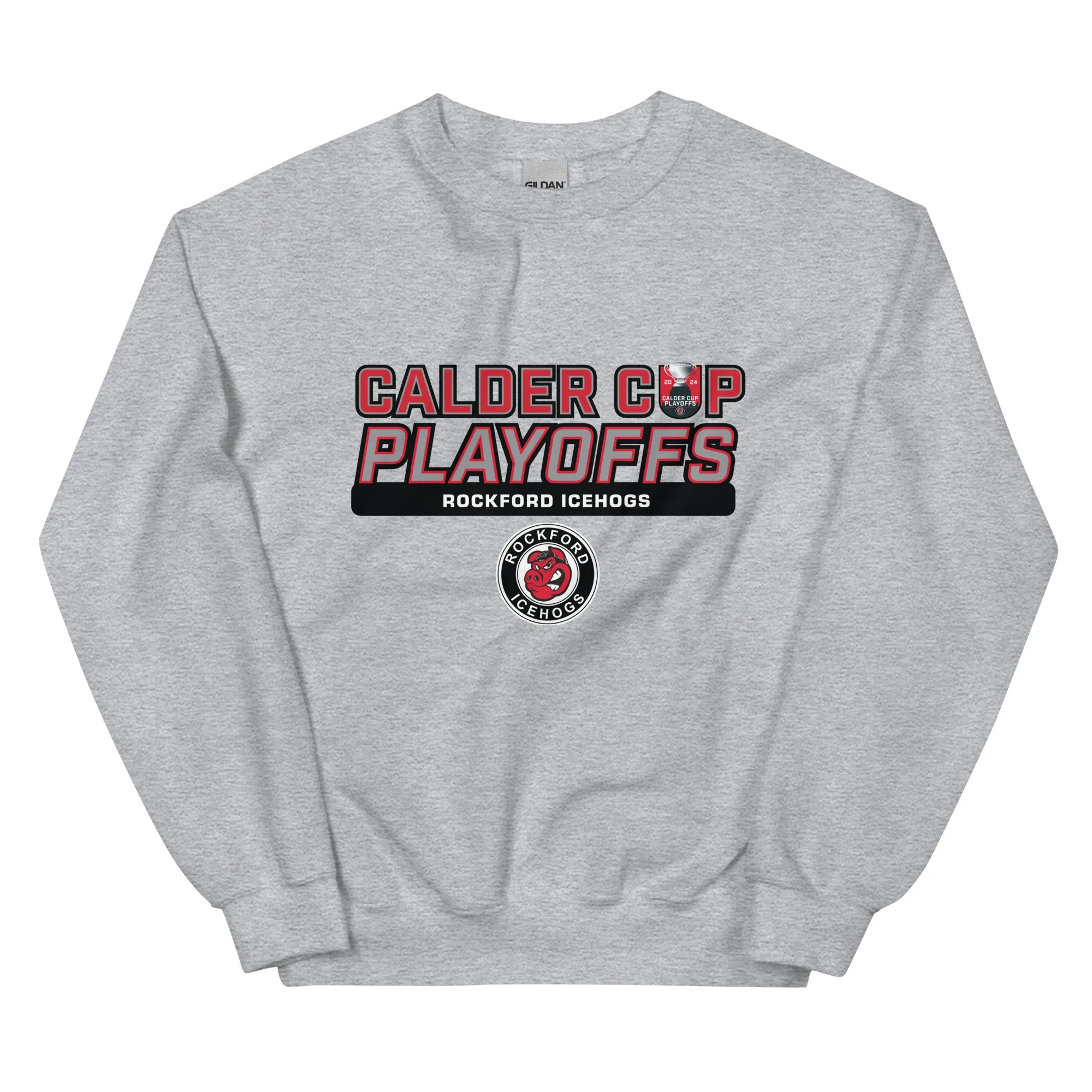 Rockford Icehogs 2024 Calder Cup Playoffs Adult Crewneck Sweatshirt