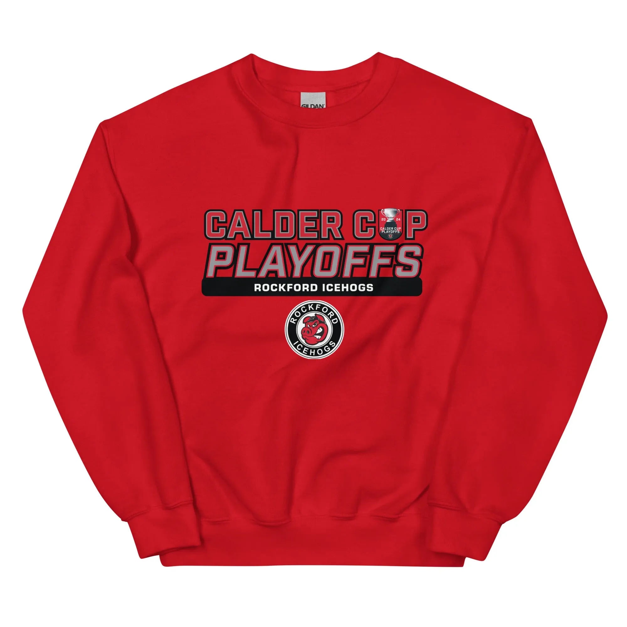 Rockford Icehogs 2024 Calder Cup Playoffs Adult Crewneck Sweatshirt