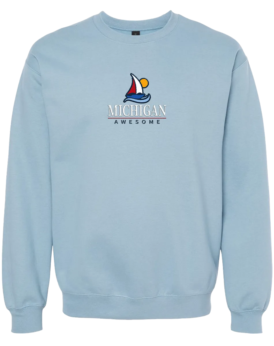 Sailboat Embroidered Crewneck Sweatshirt (CLOSEOUT)