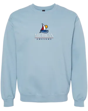 Sailboat Embroidered Crewneck Sweatshirt (CLOSEOUT)