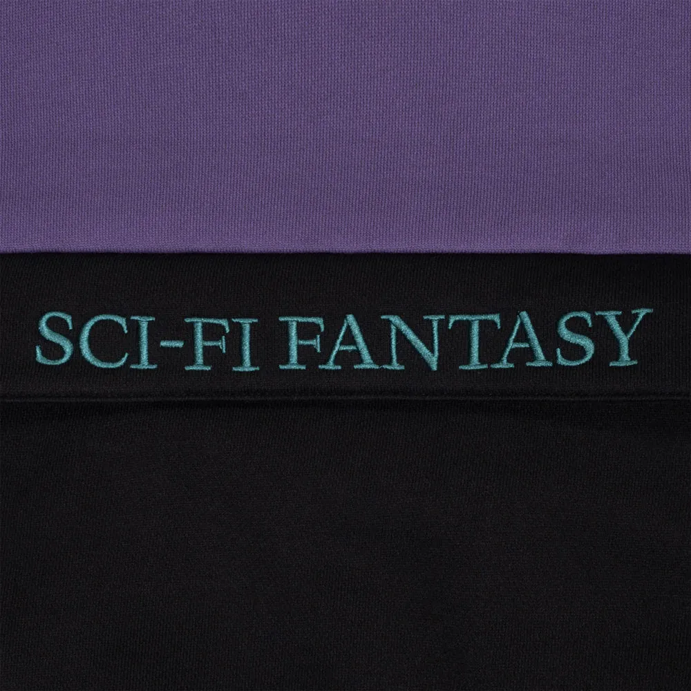 Sci-Fi Fantasy 'Colorblocked' Hood (Purple / Black)