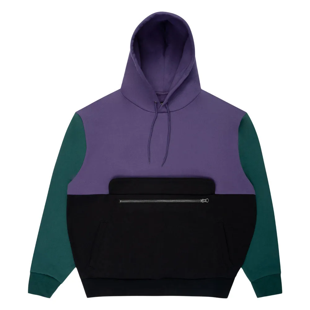 Sci-Fi Fantasy 'Colorblocked' Hood (Purple / Black)