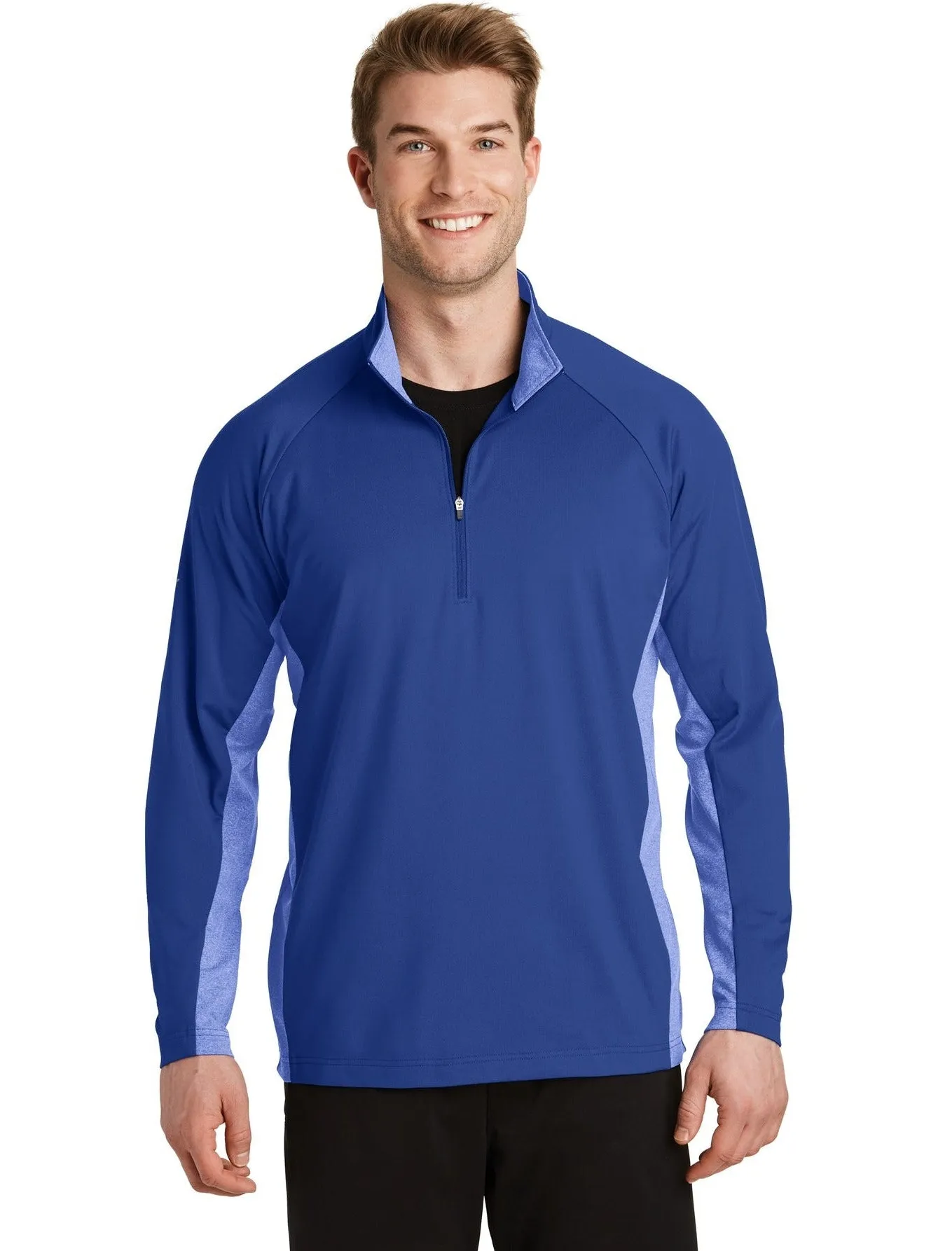 Sport-Tek Sport-Wick Stretch Contrast 1/2-Zip Pullover