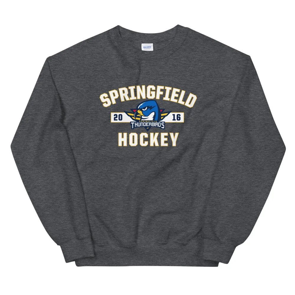 Springfield Thunderbirds Adult Established Logo Crewneck Sweatshirt