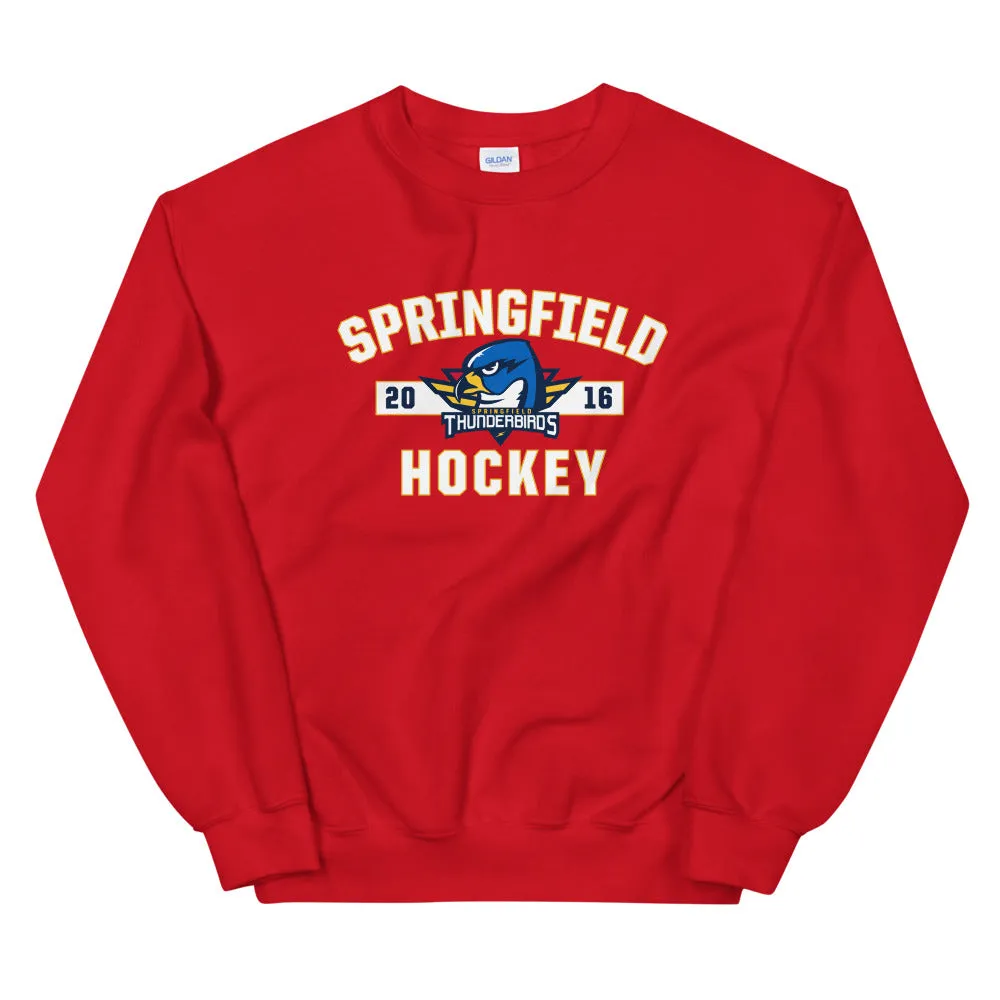 Springfield Thunderbirds Adult Established Logo Crewneck Sweatshirt