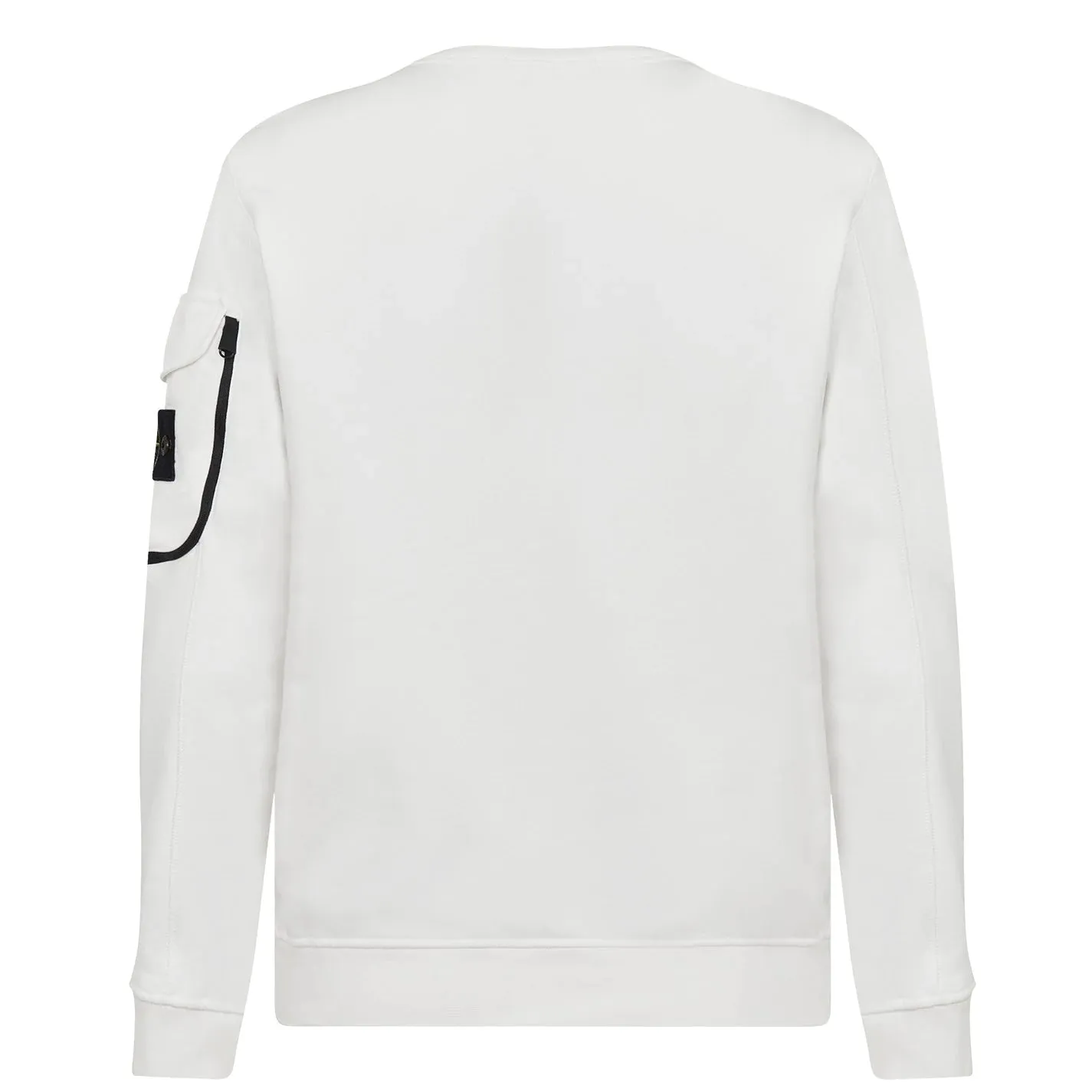 Stone Island White Arm Pocket Sweatshirt