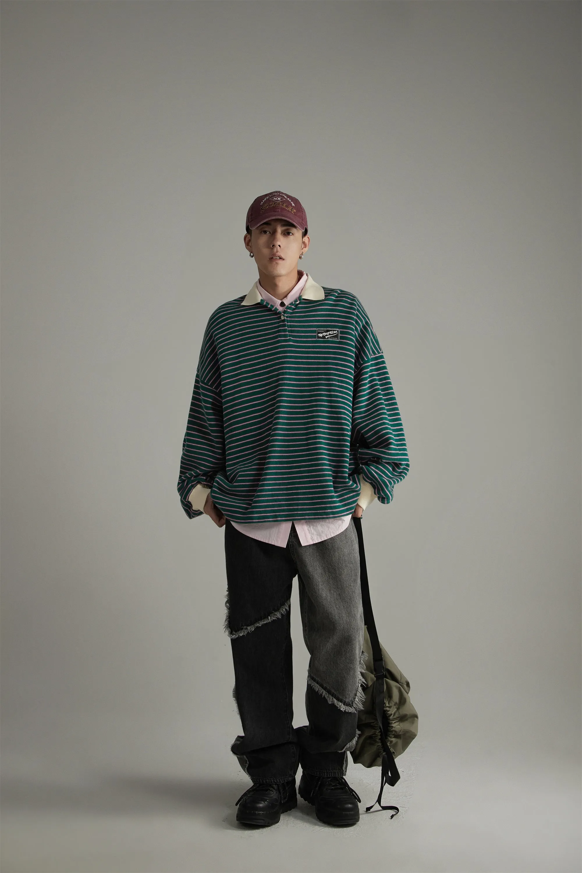 Stripe Inner Layer Sweatshirt