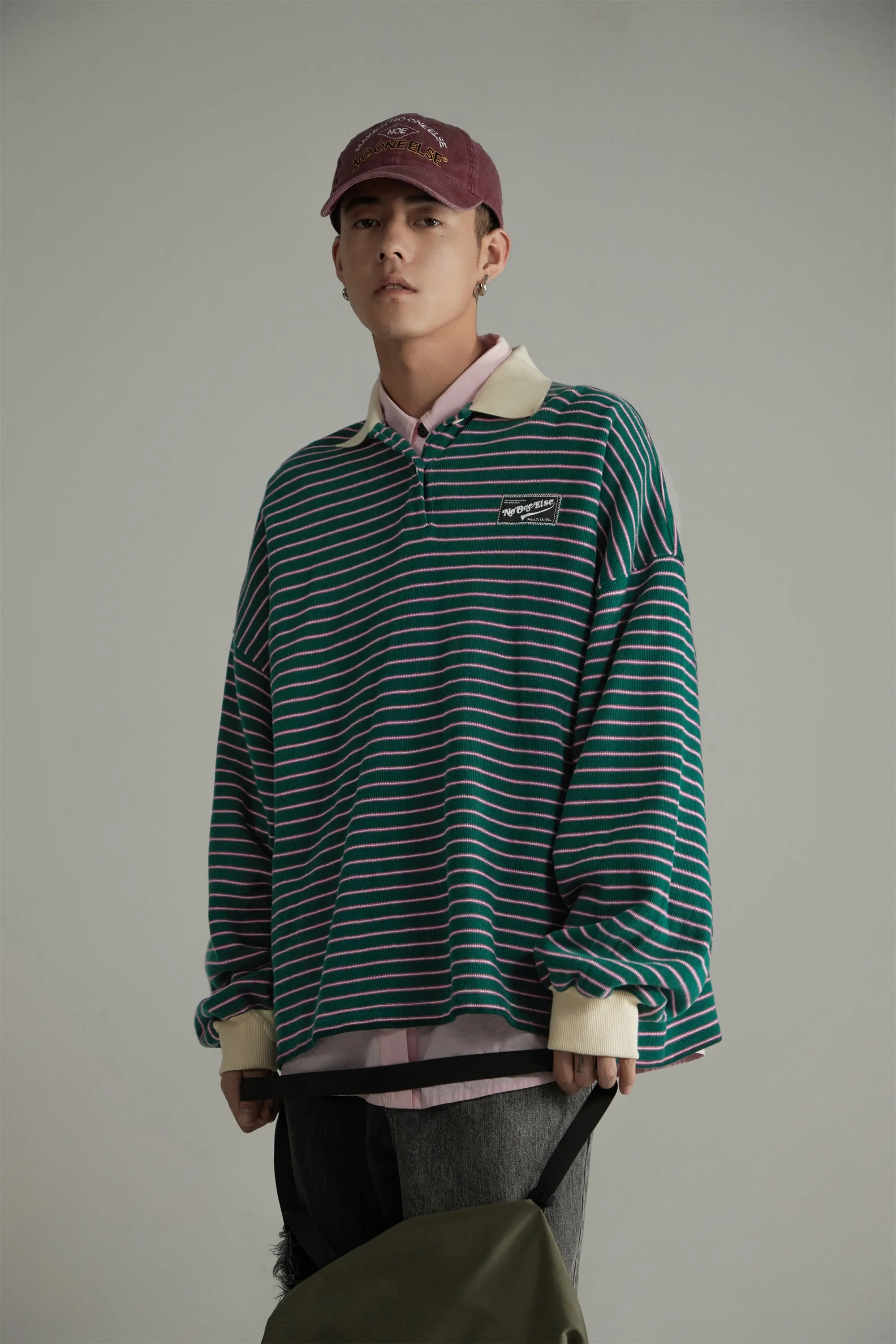 Stripe Inner Layer Sweatshirt