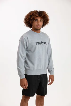 Tenore Logo Fleece Crewneck - HEATHER GREY