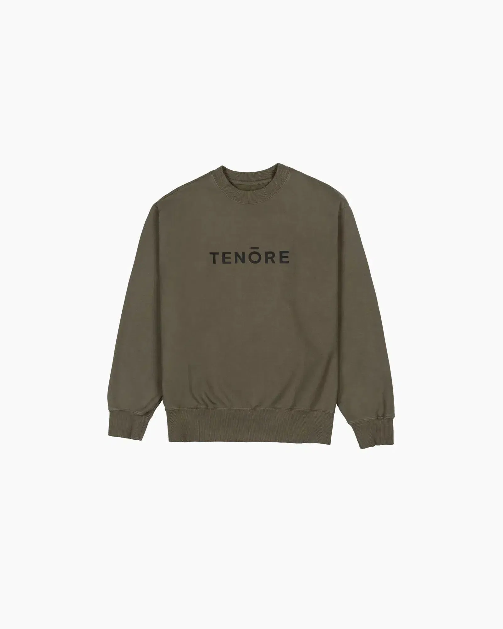 Tenore Logo Fleece Crewneck - OLIVE