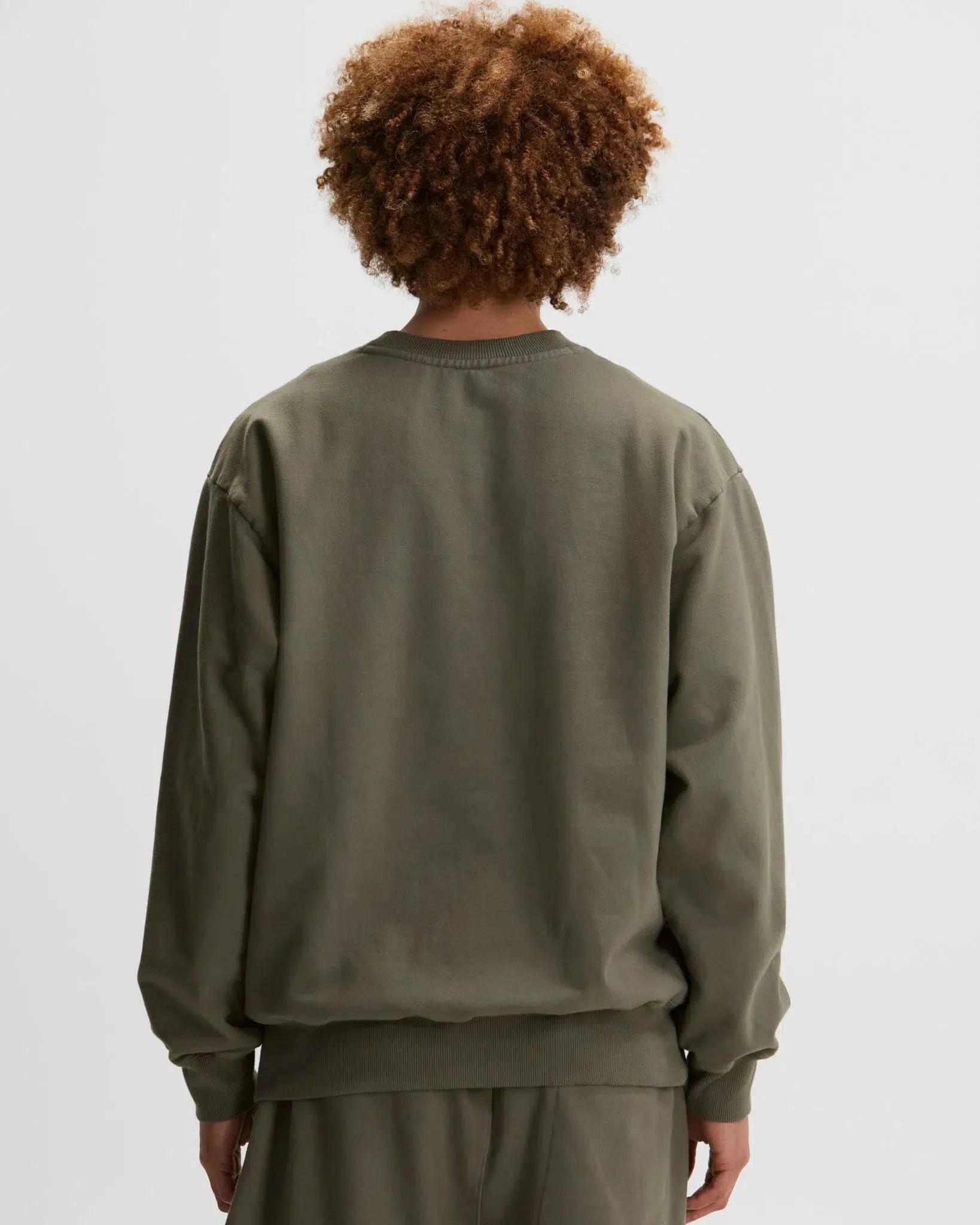 Tenore Logo Fleece Crewneck - OLIVE