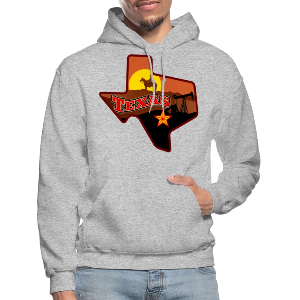 Texas Whimsical State Logo Heavy Blend Adult Hoodie