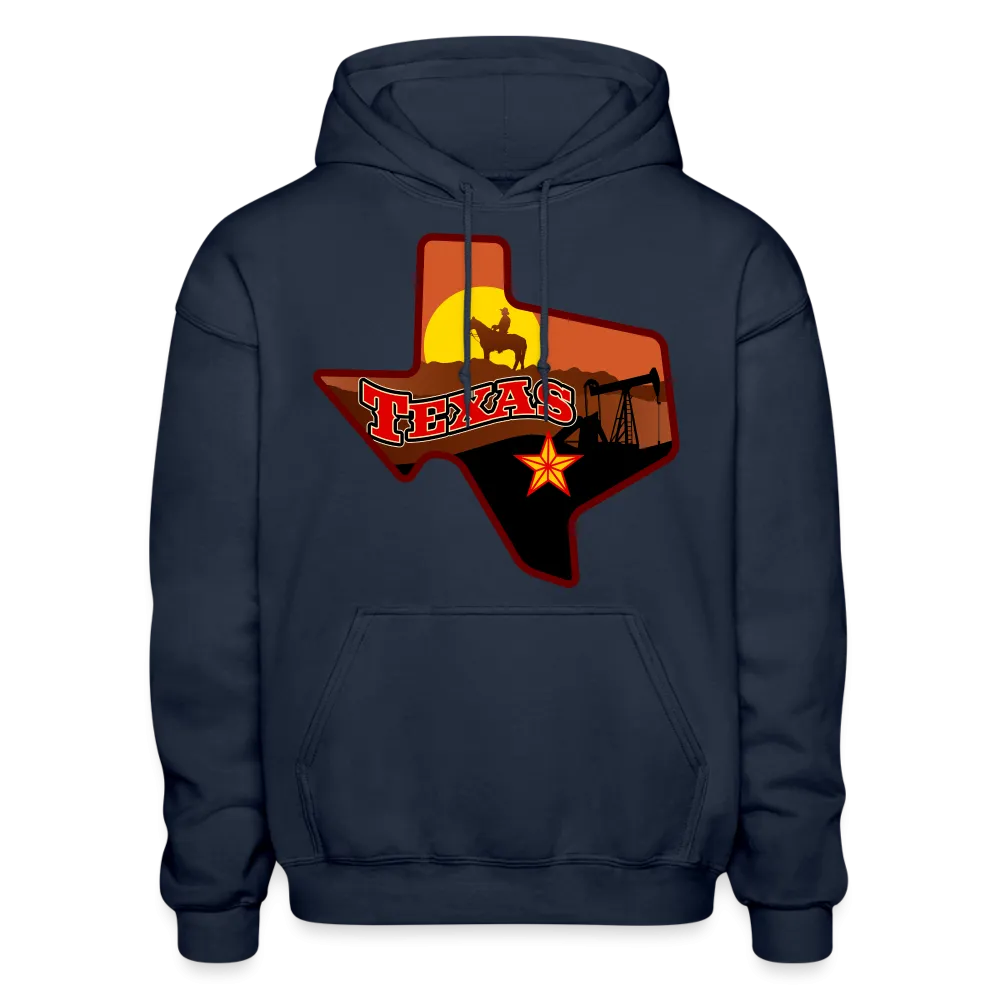 Texas Whimsical State Logo Heavy Blend Adult Hoodie