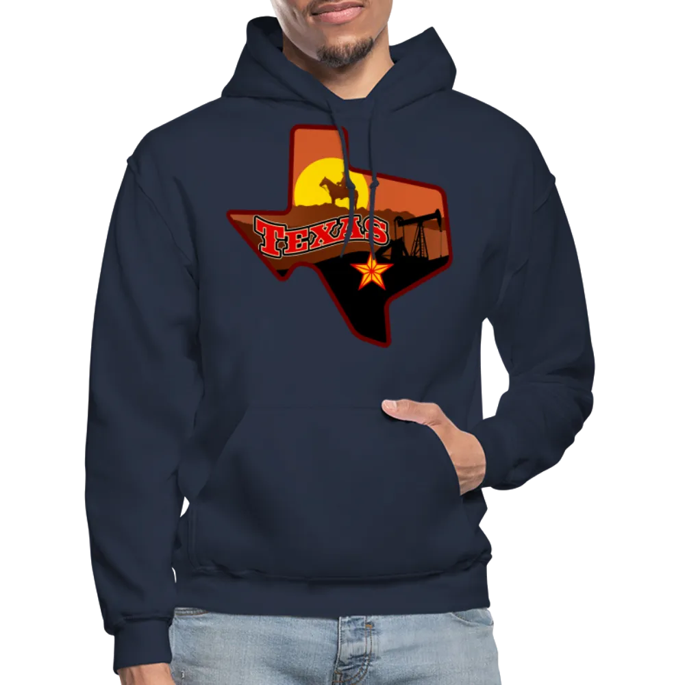 Texas Whimsical State Logo Heavy Blend Adult Hoodie