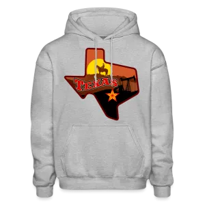 Texas Whimsical State Logo Heavy Blend Adult Hoodie