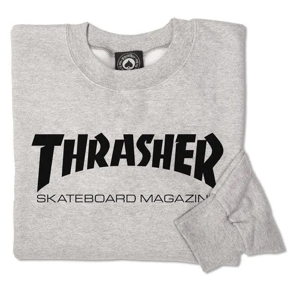 Thrasher Skate Mag Crewneck Heather Grey