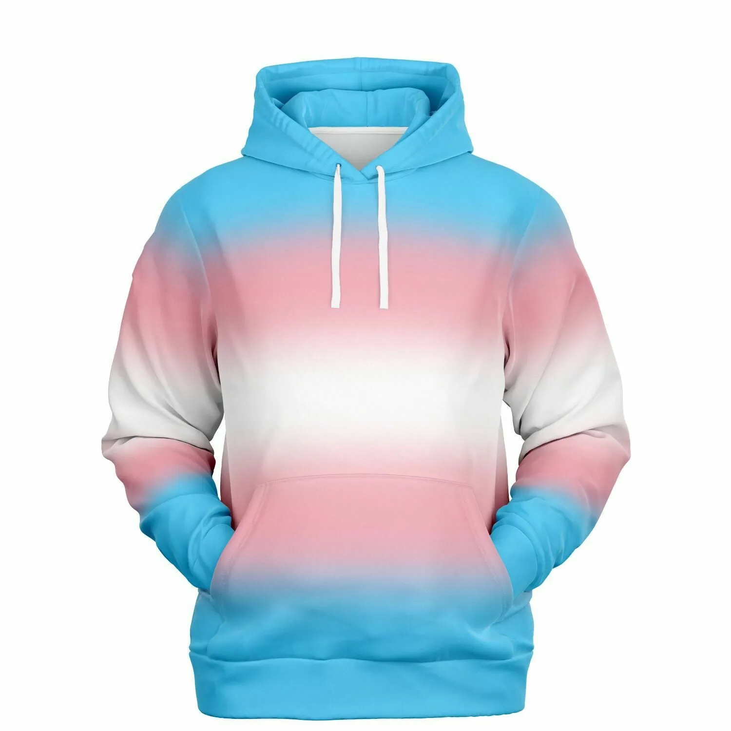 Transgender Pride Ombre Pullover Hoodie