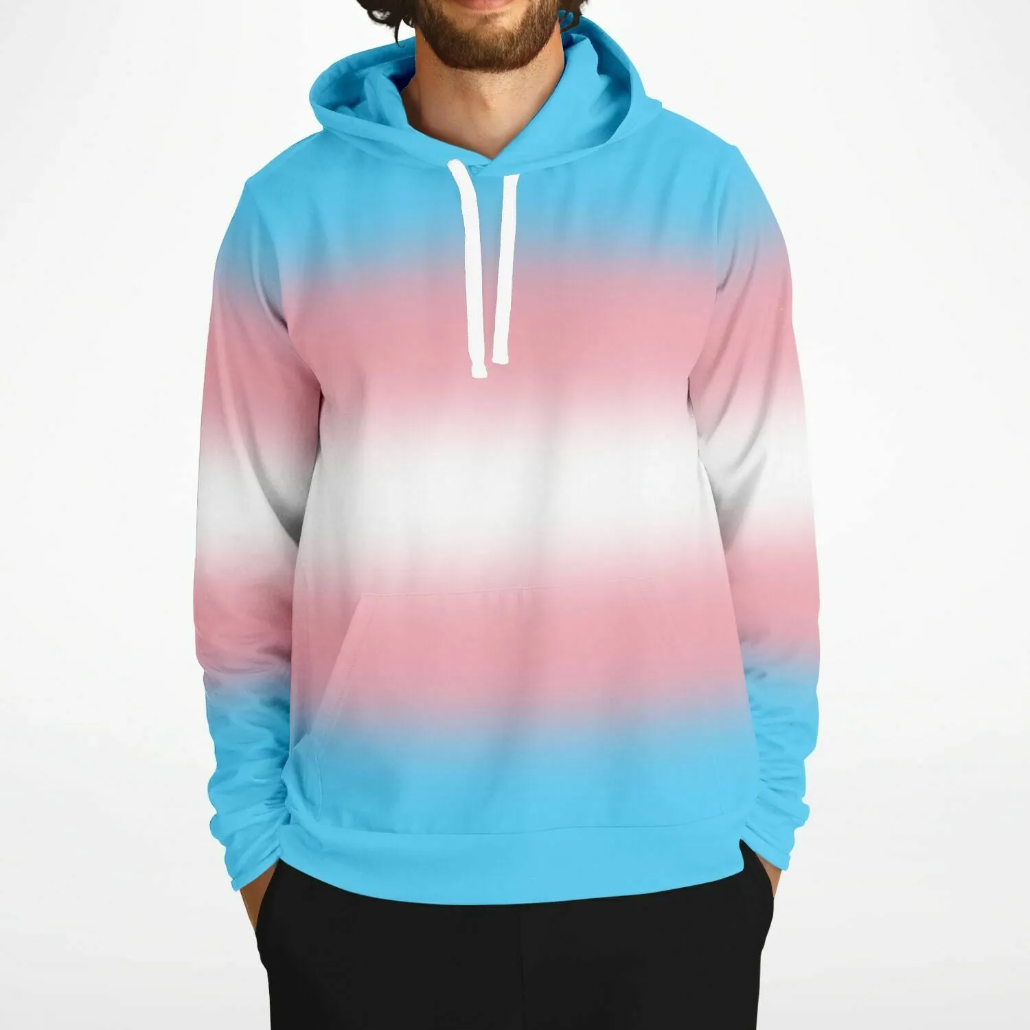 Transgender Pride Ombre Pullover Hoodie