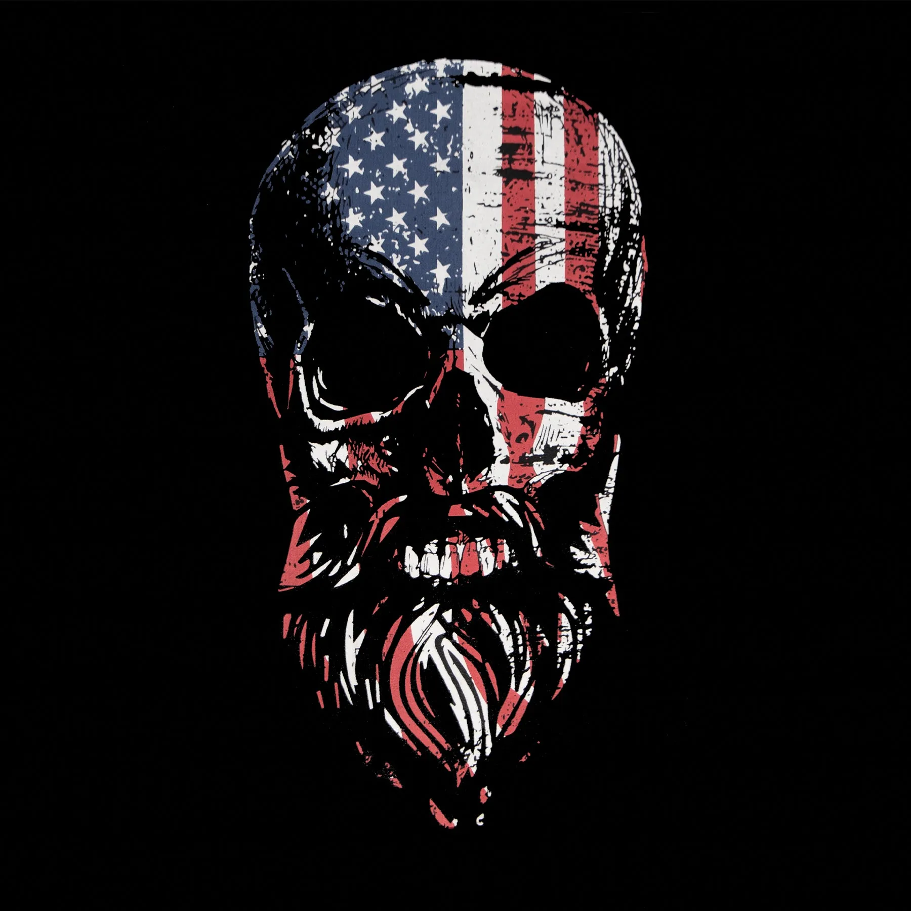 US Flag / Bearded Skull Concealed Carry Hooded Sweatshirts